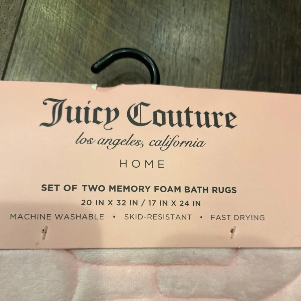 Juicy Couture Memory Foam Bath Mat Set
